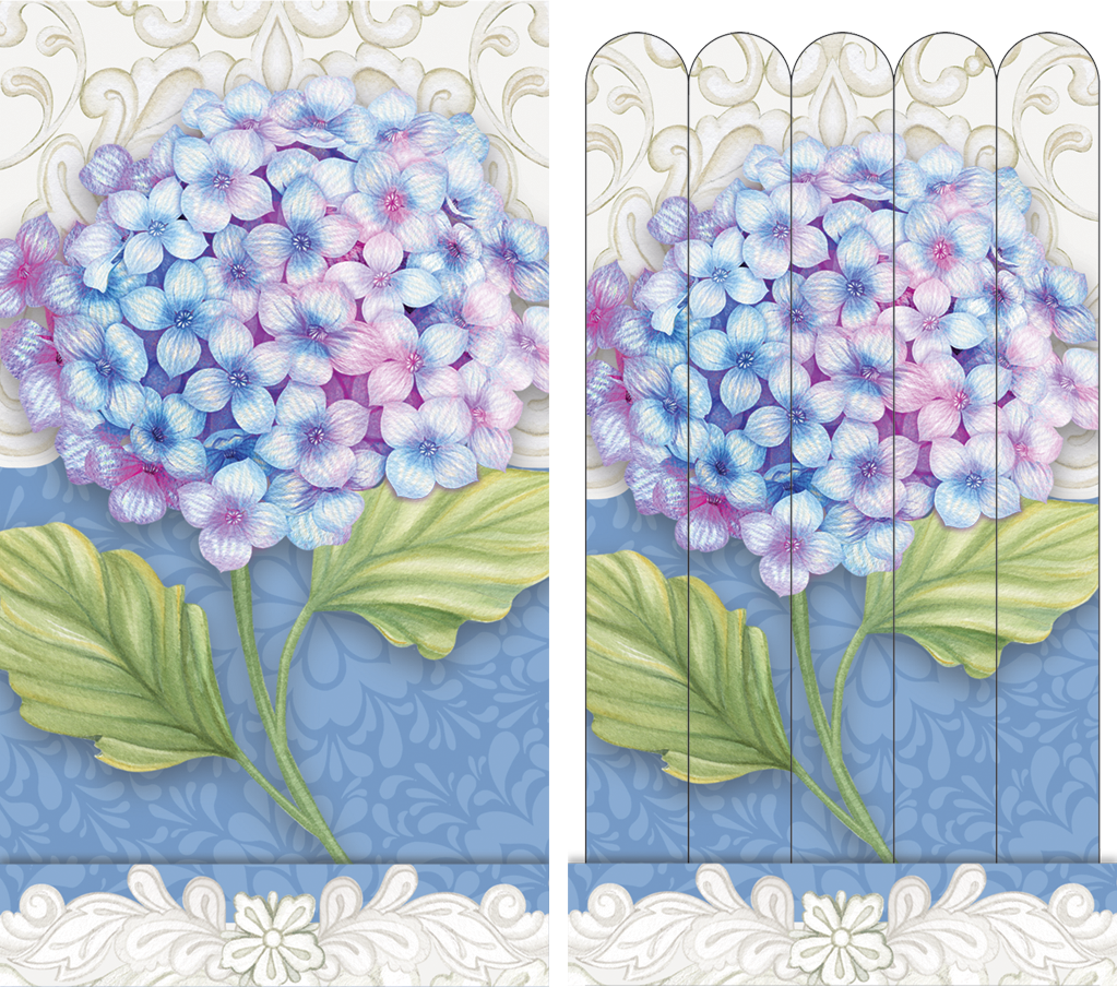 Hydrangea Butterfly Emery board
