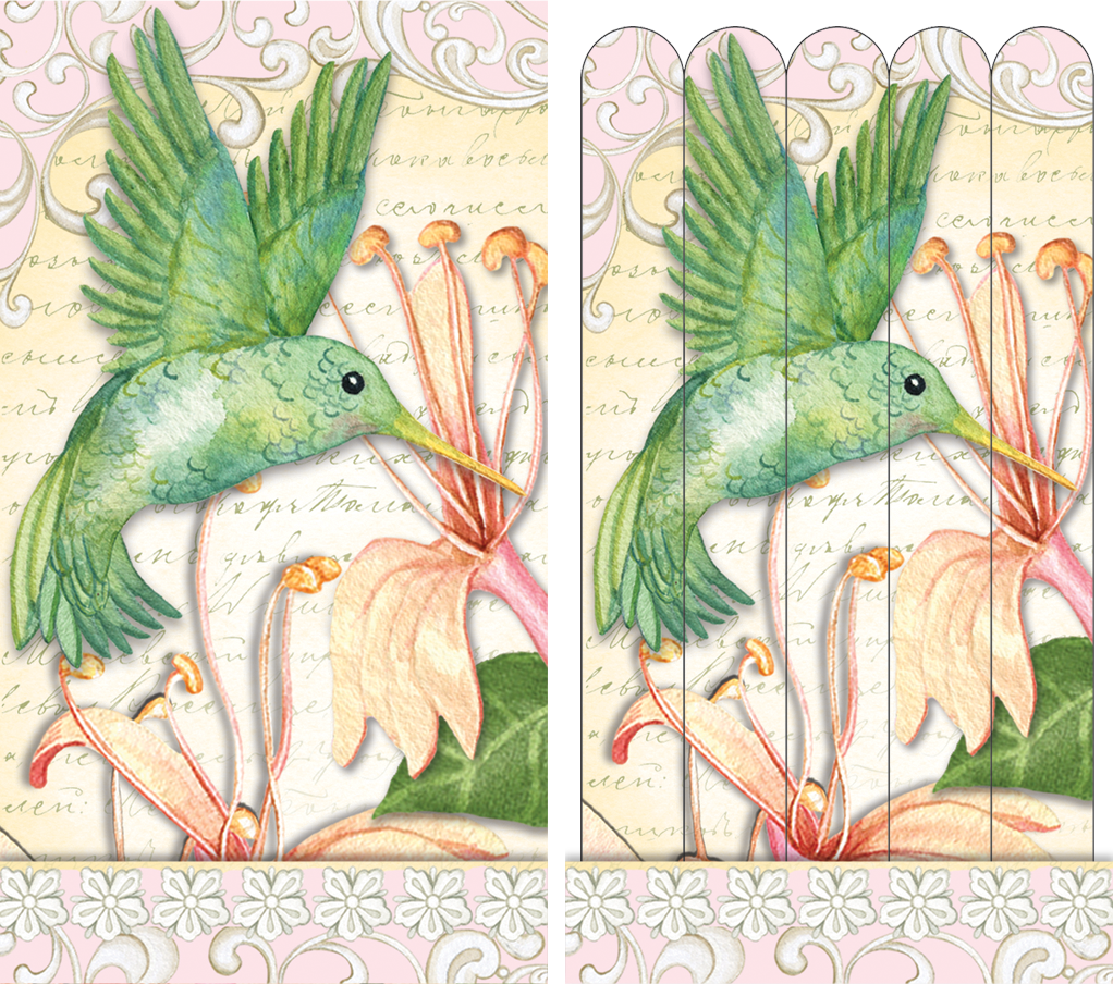 Hummingbirds Butterfly Emery board