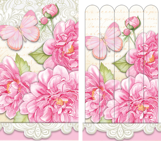 Pink Butterfly Emery board