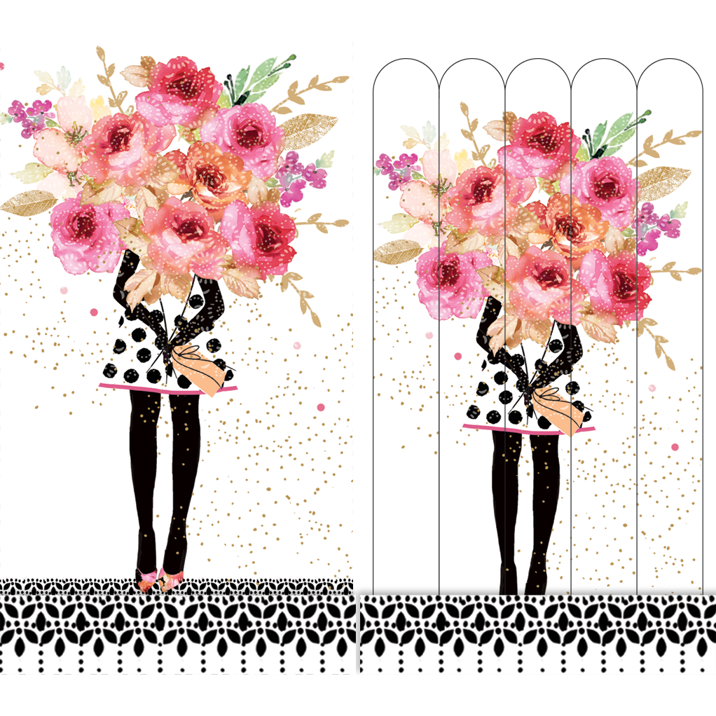 Girl with Bouquet - Emery boards