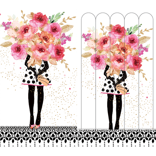 Girl with Bouquet - Emery boards