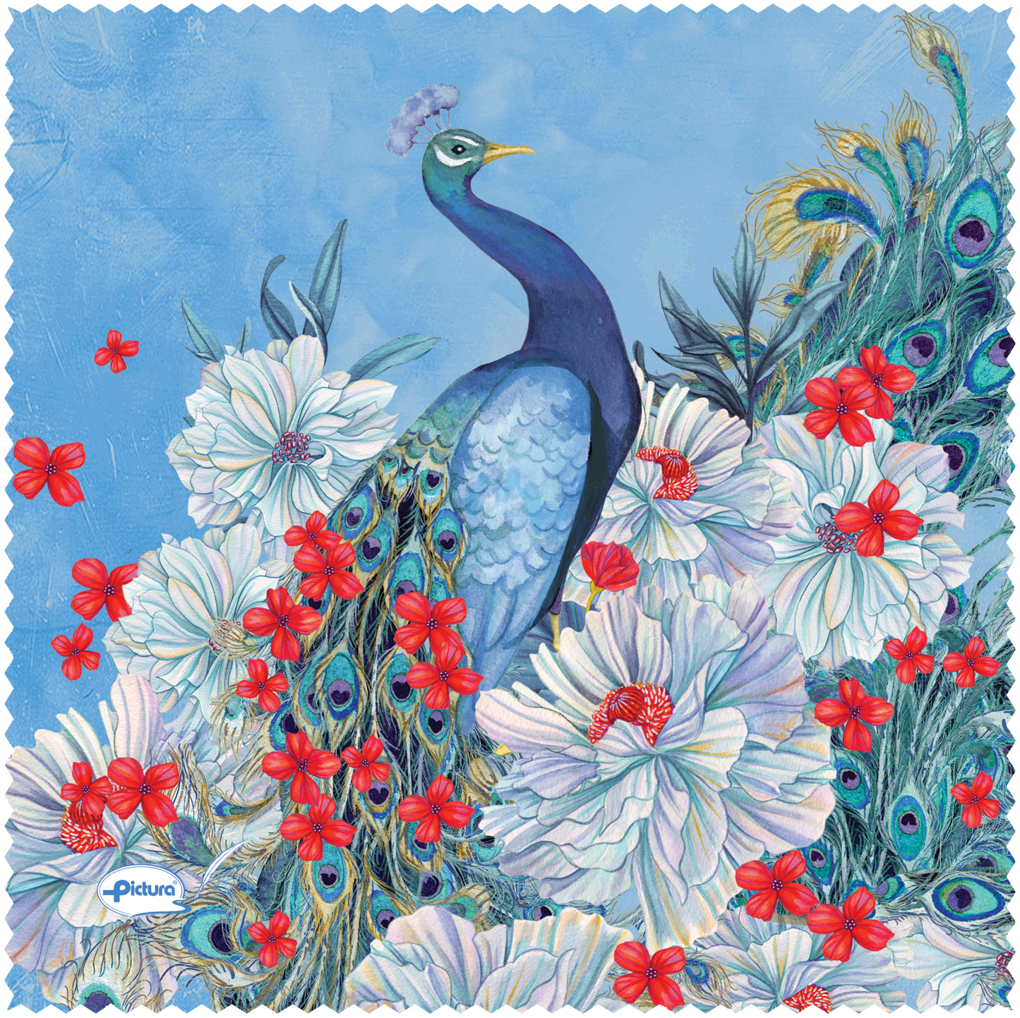 Peacock Garden Smart Fabric