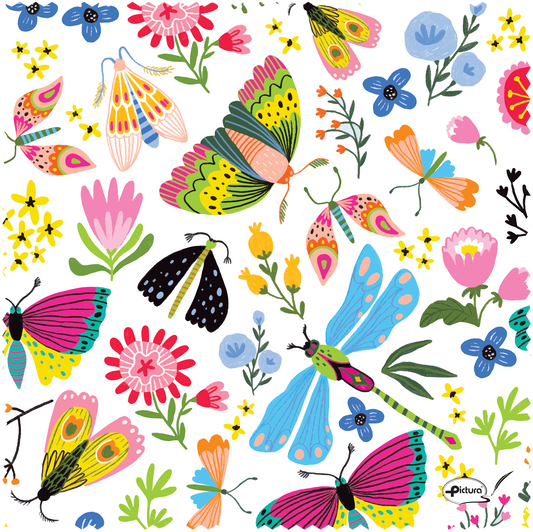 Flower Butterfly Smart Fabric